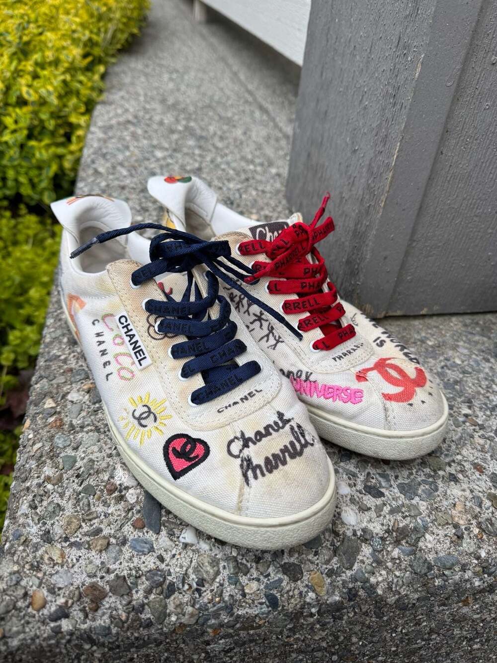 Chanel x Pharrell Williams Capsule Collection Canvas Sneakers